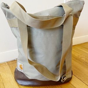 Carhartt canvas tote bag purse army green brown